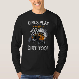 T-shirt Filles Jouant Dans Utv Dirt Hors Route Sxs Racing 