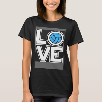 T-shirt Filles joueuses de volley-ball d'équipe graphique
