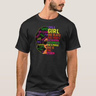 T-shirt Filles Juillet Fille Elle Étouffe & prie Juillet A