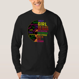 T-shirt Filles Juillet Fille Elle Étouffe & prie Juillet A