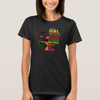T-shirt Filles Juillet Fille Elle Étouffe & prie Juillet A