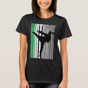 T-shirt Filles Karate vert Anniversaire mignonne Compete S