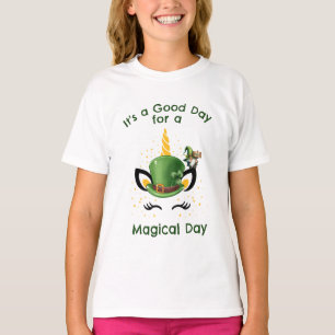 T-shirt Filles Licorne Magique de la Saint-Patrick