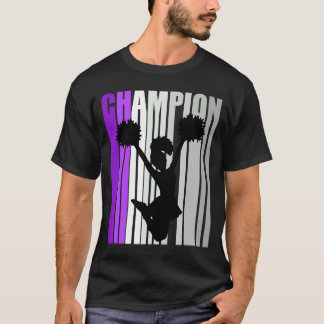 T-shirt Filles Lilac Cheerleader Pom-pom girl d'anniversai