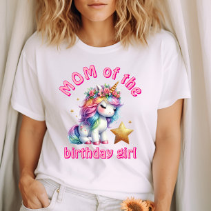 T-shirt Filles magiques de licorne scintillante âge annive