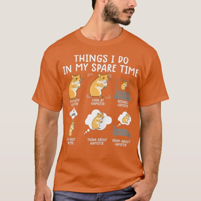 T-shirt Filles marrantes hamster chemises pour femmes hamm (Devant)