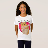Filles mignonne Hamster T Chemise