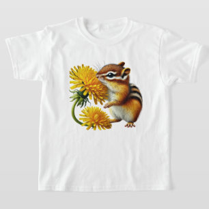 T-shirt Filles mignonnes amoureuses de tamias