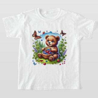 T-shirt Filles mignonnes amoureuses d'ours