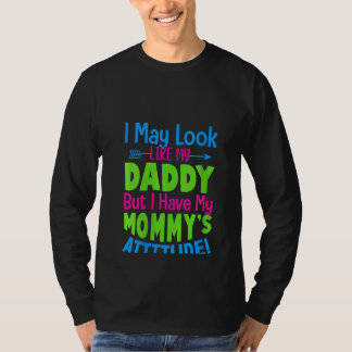 T-shirt Filles Mignonnes Je Pourrais Ressembler À Mon Papa