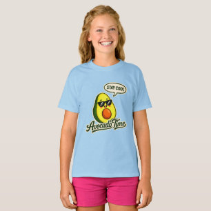 T-Shirt Filles Mignonnes Temps Avocat