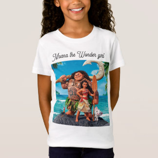 T-shirt filles moana la fille merveille