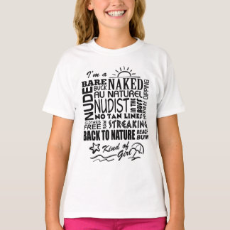 T-shirt Filles naturistes/nudistes