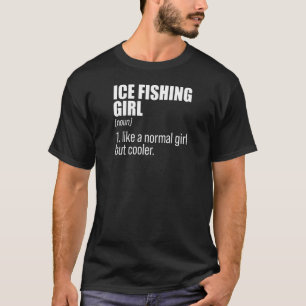 T-shirt Filles Pêche sur glace Fille Noun Définition Pêche