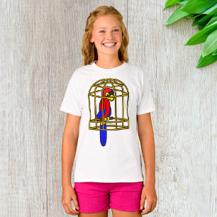 T-shirt Filles Perroquet en Cage