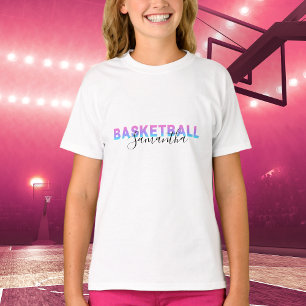 T-shirt Filles personnalisées Basketball Ajouter un nom pe