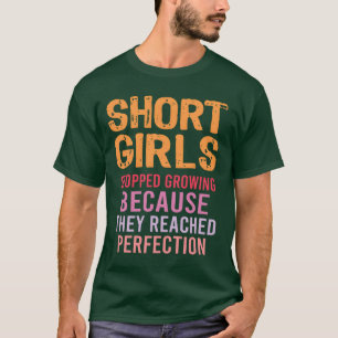 T-shirt Filles Petites Arrêtées de Grandir Ont Atteint la