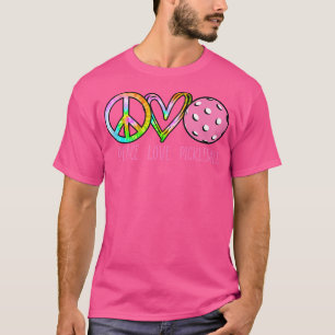 T-shirt Filles Pickleball Chemises Retraite Dames Paix Amo