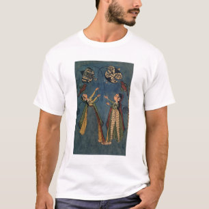 T-shirt Filles pilotant des cerfs-volants, peinture