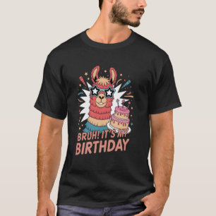 T-shirt Filles Pinata Lama Famille Fête Garçons Bruh C'est