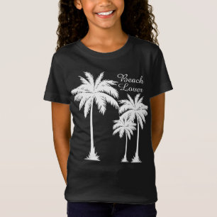 T-Shirt Filles Plage Amoureux Tropical