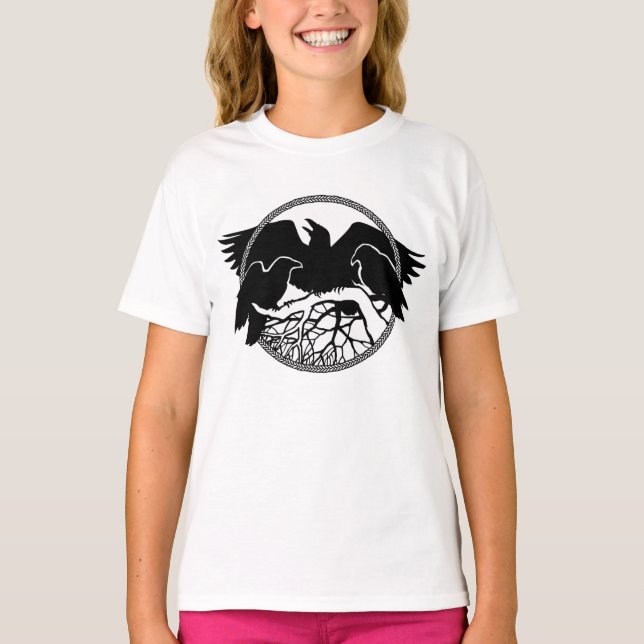 T-shirt Fille's Raven Shirts / Crow Art (Devant)