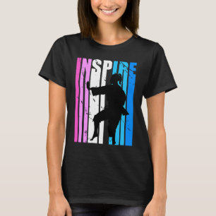 T-shirt Filles Rose Inspirer Karaté Anniversaire Motivatio