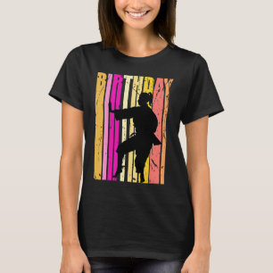 T-shirt Filles roses Jaunes Karaté Anniversaire Rétro Silh