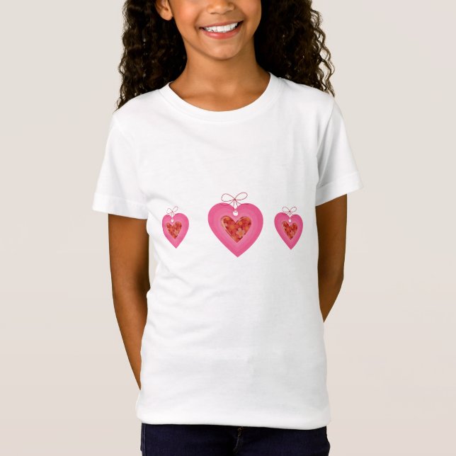 T-shirt Filles Saint Valentin (Devant)
