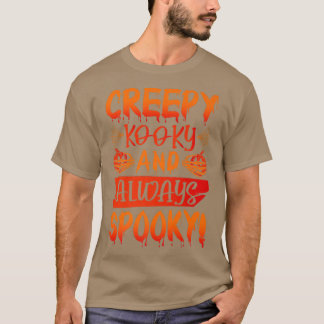 T-shirt Filles Scary Halloween balai gravé funn citrouille
