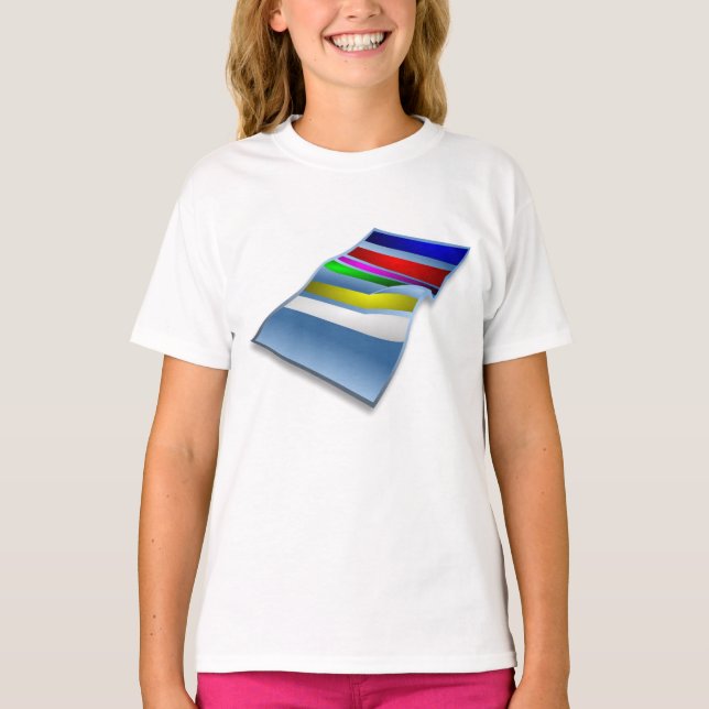 T-shirt Filles serviettes de plage (Devant)
