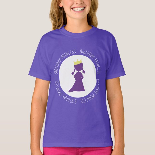 T-shirt Filles Silhouette Purple (Devant)