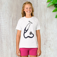 T-shirt filles stéthoscope