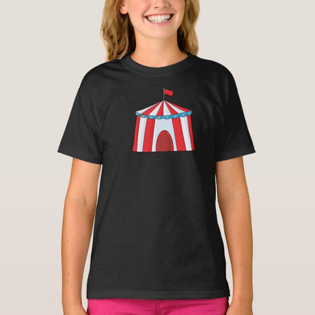T-shirt filles tentes de cirque (Devant)