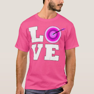 T-shirt Filles Tir À L'Arc Rose Aimer Bow Et Flèche Taurea