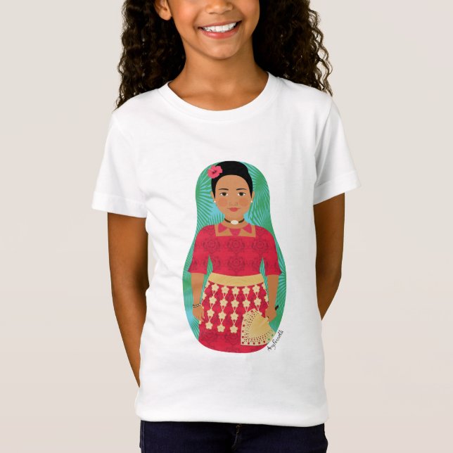 T-shirt filles Tongan Matryoshka (Devant)