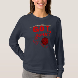 T-shirt Filles Tricot amusant Crochet Lover Yarn cadeau  
