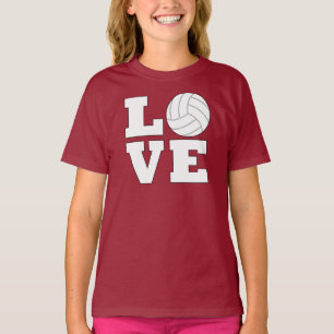 T-shirt Filles Volleyball AMOUR Sports Couleur d'équipe pe