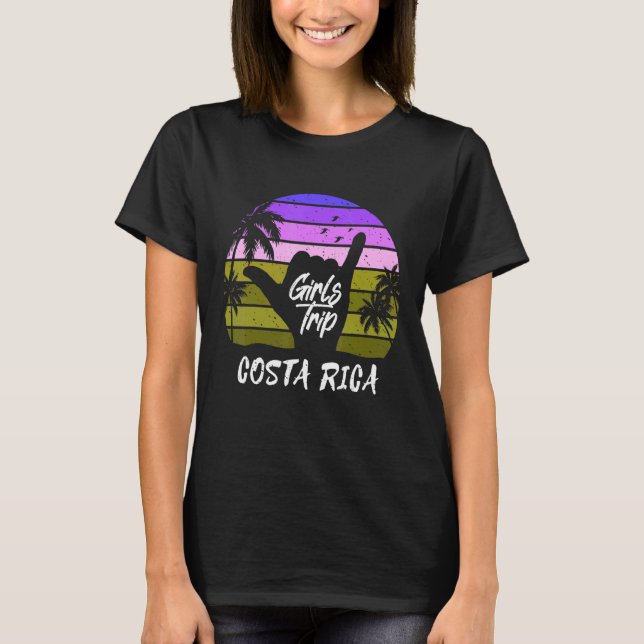 T-shirt Filles Voyage Costa Rica Correspondance Costa Rica (Devant)