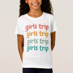 T-Shirt Filles Voyage Cute Retro Girls Week-end Getaway Va