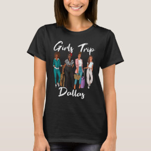 T-shirt Filles Voyage Dallas Pour Melanin Afro Black Vacan