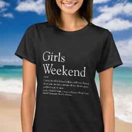 T-shirt Filles Week-end Définition personnalisée