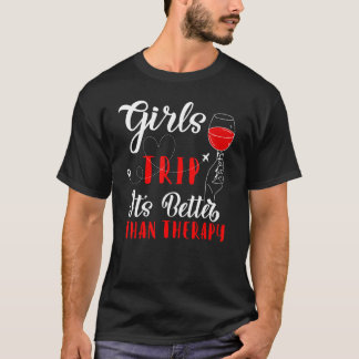 T-shirt Filles Week-End Vacances Les Filles Voyagent Mieux