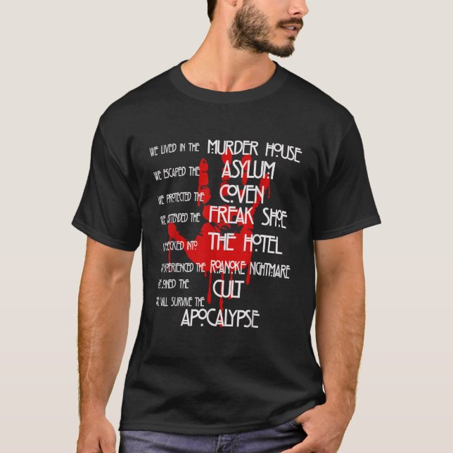 T-shirt film américain histoire d'horreur halloween (Devant)
