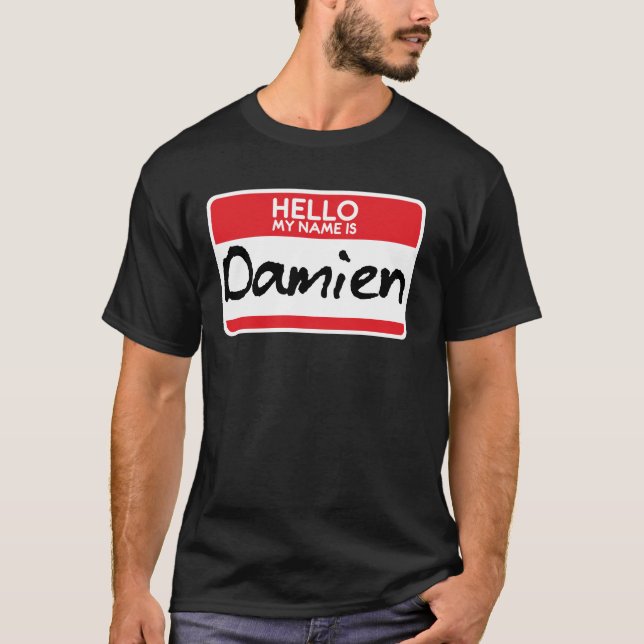 T-shirt Film d'horreur de Damien le costume de Halloween (Devant)