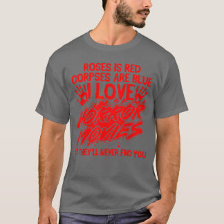 T-shirt Film d'horreur effrayant J'adore les films d'horre