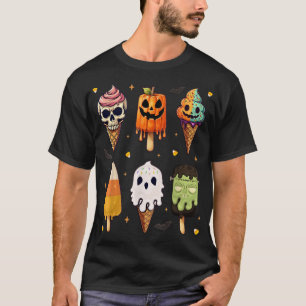 T-shirt Film d'horreur Popsicle d'été Halloween glace crèm