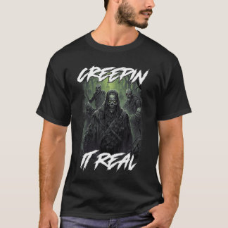 T-shirt Film d'horreur rétro Halloween Zombies Creepin It
