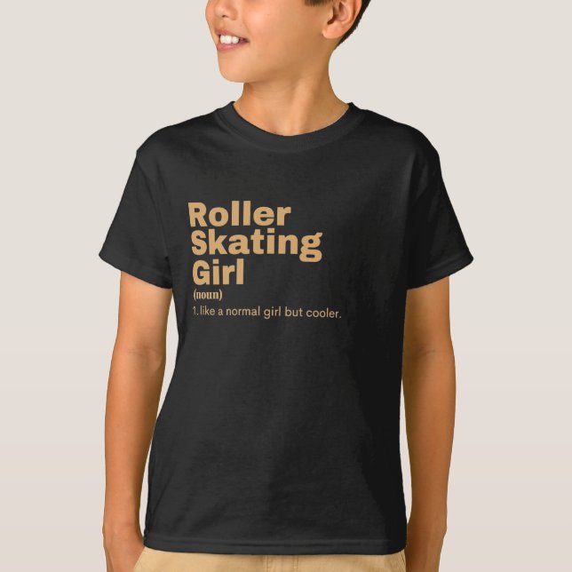 T-shirt Film Girl - Roller Skating (Devant)
