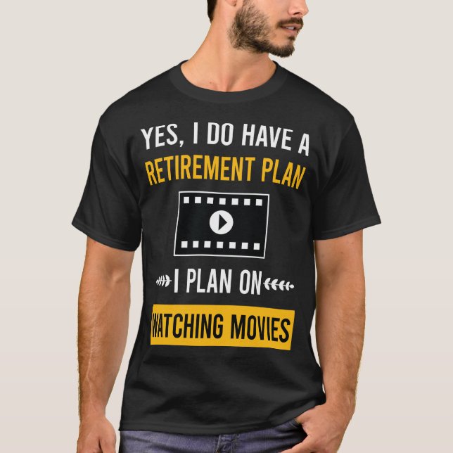 T-shirt Film Regarder la retraite (Devant)